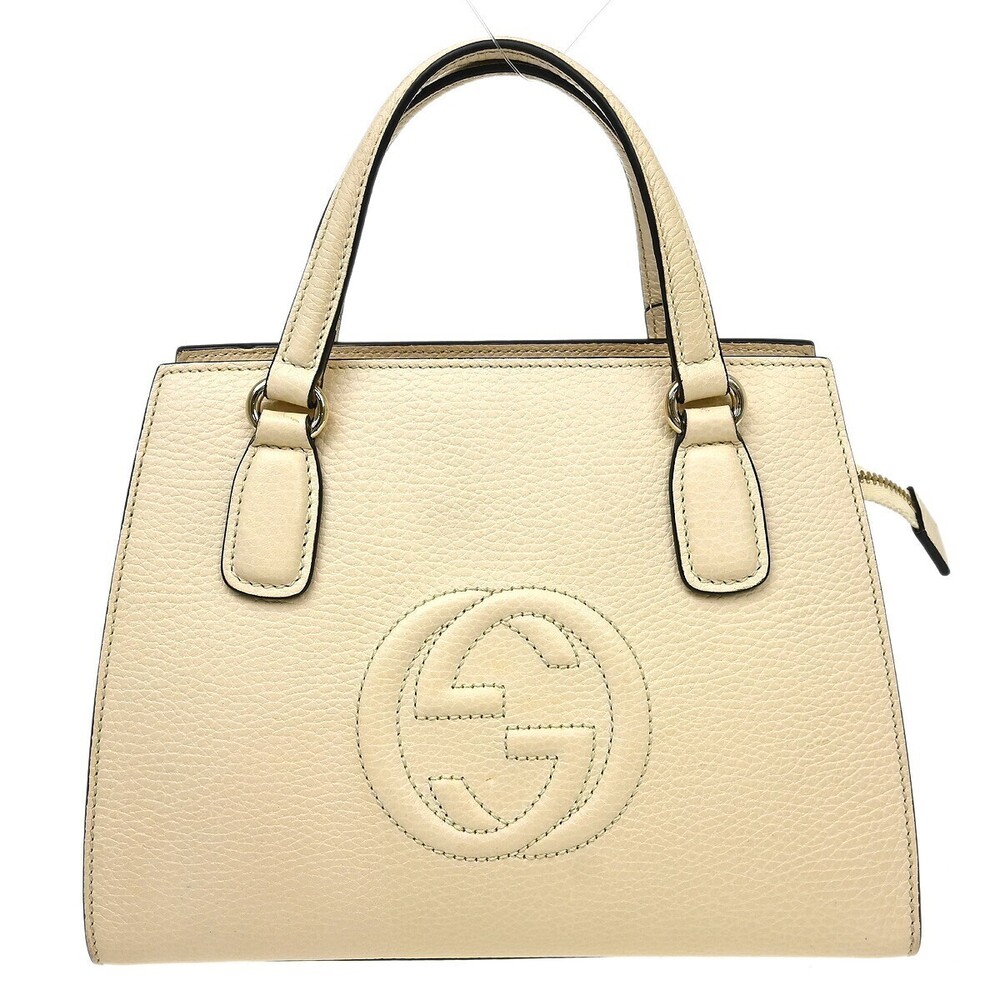 Gucci Soho Convertible Top Handle Satchel Leather Medium